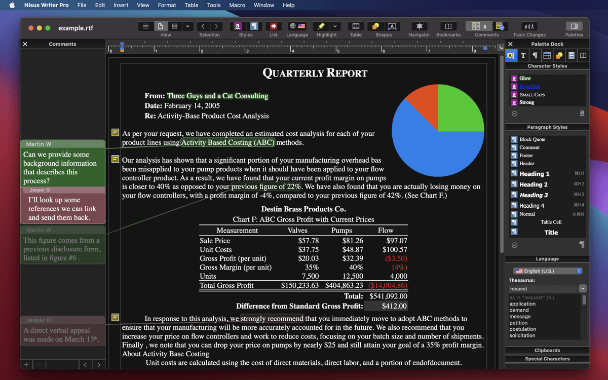 Nisus Writer Pro 3.3 for Mac 强大文字编辑处理工具