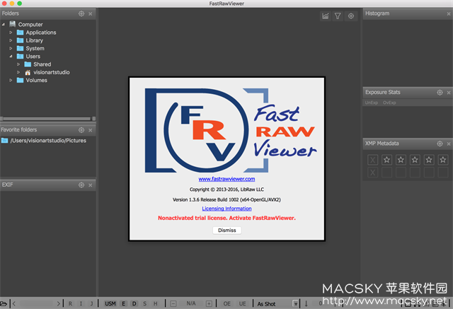 RAW图片文件查看器 LibRaw FastRawViewer 1.3.6