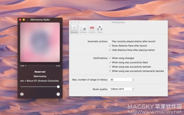 Anesidora 2.01 for Mac 破解版 Pandora Radio潘多拉音乐盒播放器