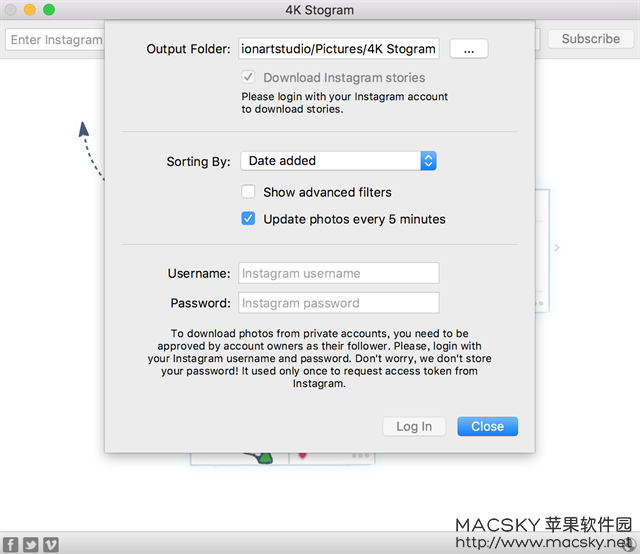 4K Stogram v2.8.2 for Mac Instagram照片视频备份下载工具