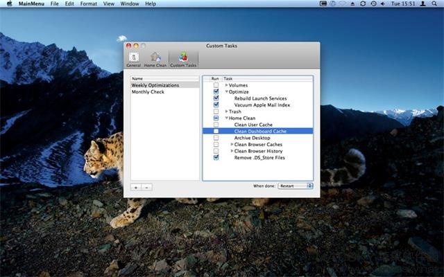 MainMenu Pro v3.5.1 for Mac 系统优化维护清理工具