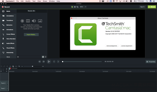 TechSmith Camtasia 3.1.1 苹果专业屏幕录像视频录制软件