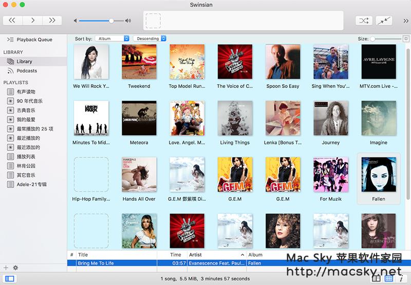 苹果系统专业音乐管理器播放器软件 Swinsian 1.13.1  Mac OS X插图