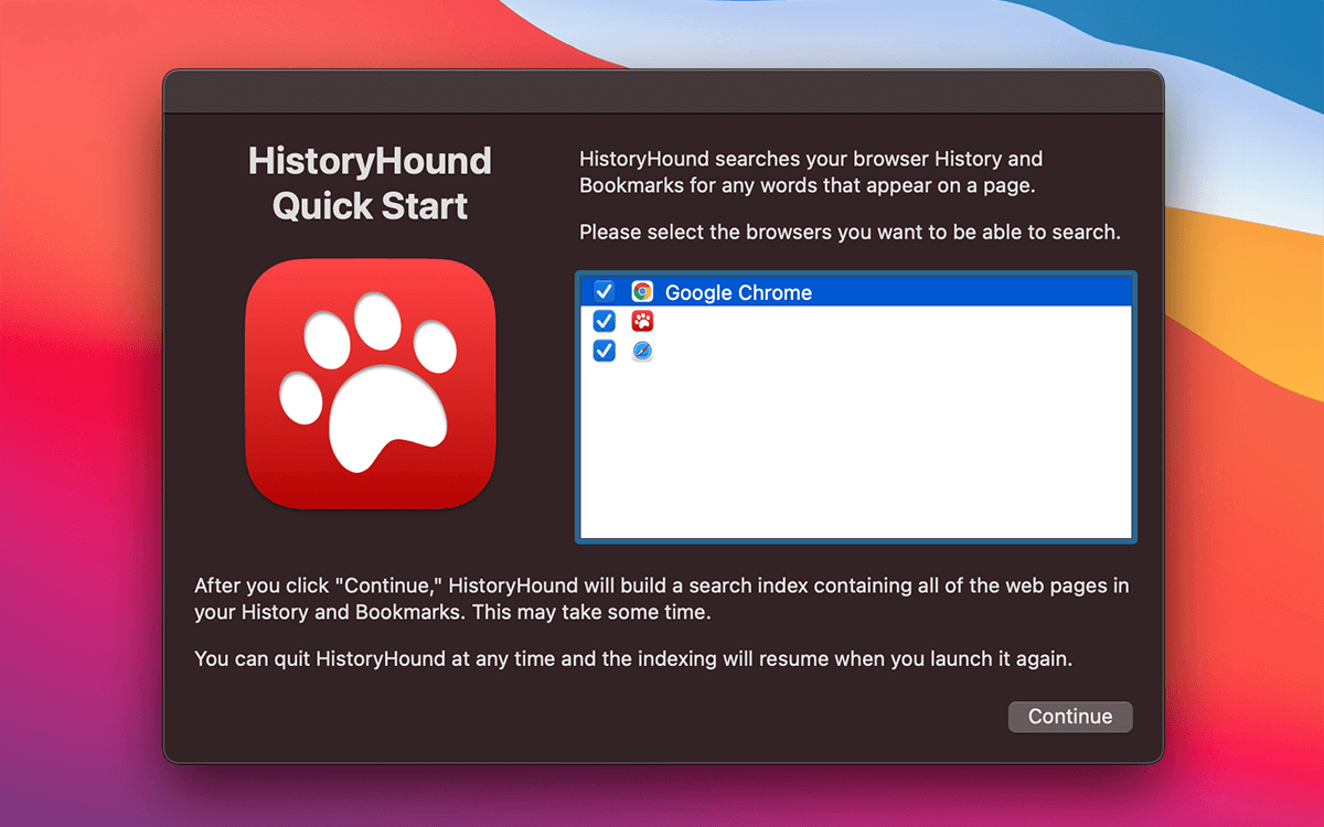 HistoryHound 2.3.2 for Mac 浏览器历史记录和书签搜索工具