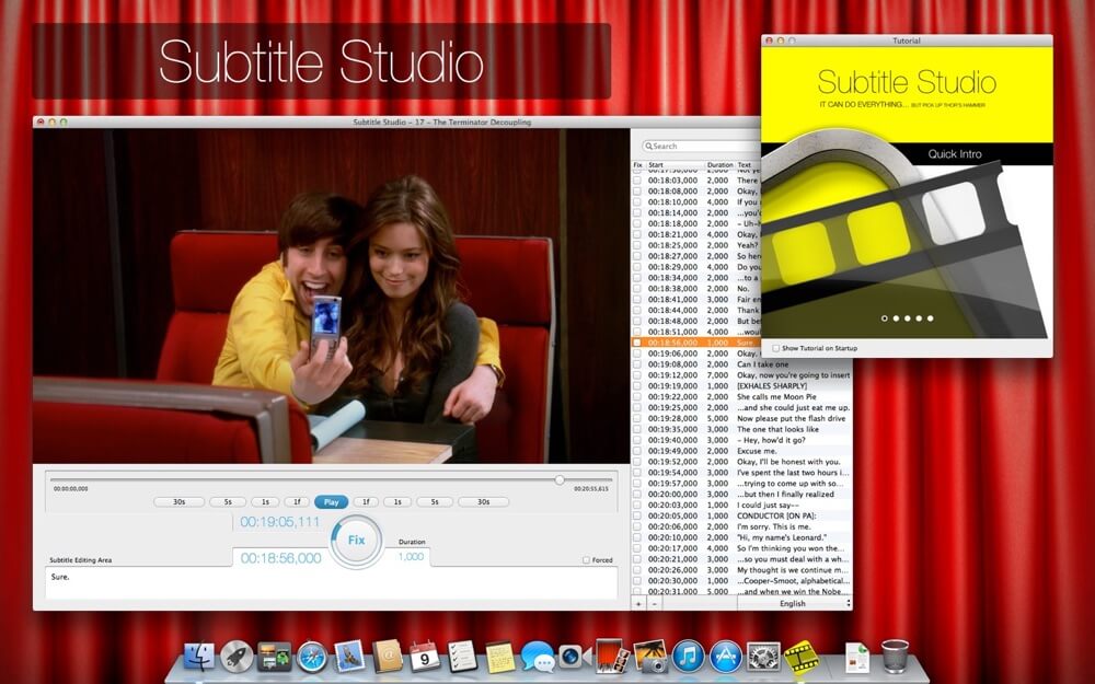 Subtitle Studio 1.5.6 for Mac 视频字幕编辑制作工具