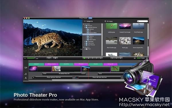 Photo Theater Pro 4.5.1 Mac 家庭幻灯片相册动画制作软件