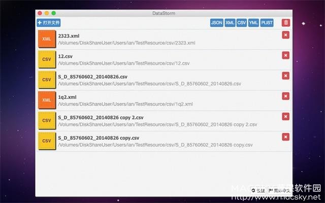 DataStorm 4.23 for Mac 中文版 数据文件格式转换器