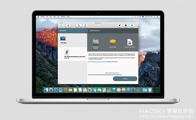 Winclone Pro 6.1.5 Mac Boot Camp分区备份恢复还原工具