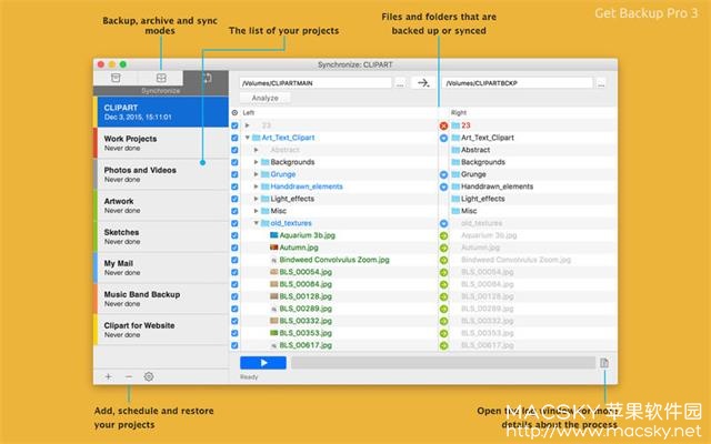 BeLight Get Backup Pro 3.4.1 Mac数据备份文件夹同步软件