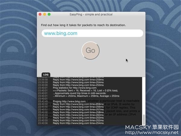 EasyPing 2.5 for Mac 网络快速Ping工具