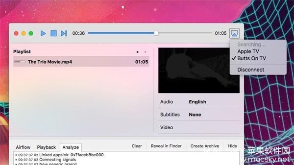 Airflow 3.3.1 for Mac 破解版 视频画面传输到Apple TV和ChromeCast工具