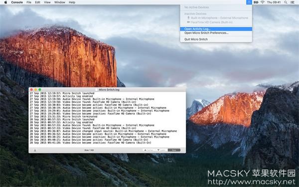 Micro Snitch 1.3.1 for Mac 优秀反间谍隐私保护软件