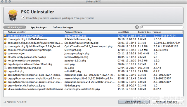 UninstallPKG 1.0.29 for Mac packages(.pkg)文件卸载工具