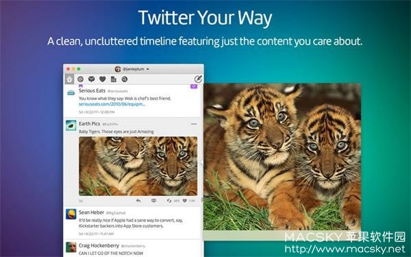 Twitterrific 5.2.1 for Mac Twitter客户端工具