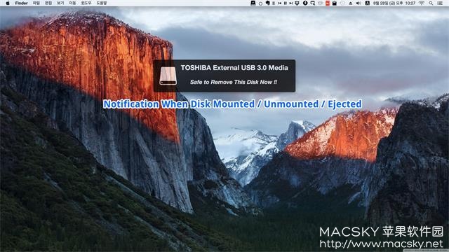 Mac外置磁盘卷卸载弹出工具 Disk Mounter 1.1 Mac OS X