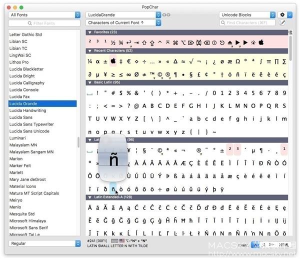 PopChar X 9.0 for Mac 破解版 特殊字符输入软件