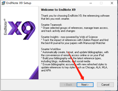 EndNote X9 软件下载及安装教程-3