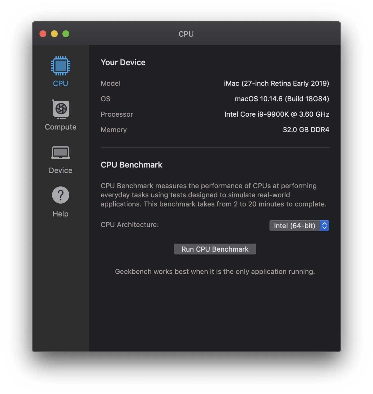 Geekbench for mac 6.0.1 mac系统跑分性能测试