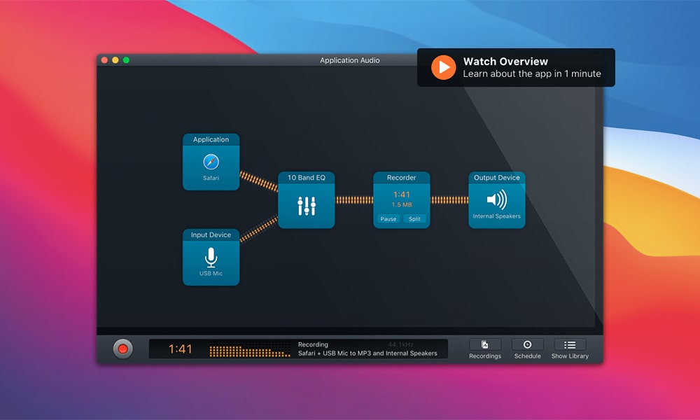 Audio Hijack 4.1.2 功能强大的音频录制软件