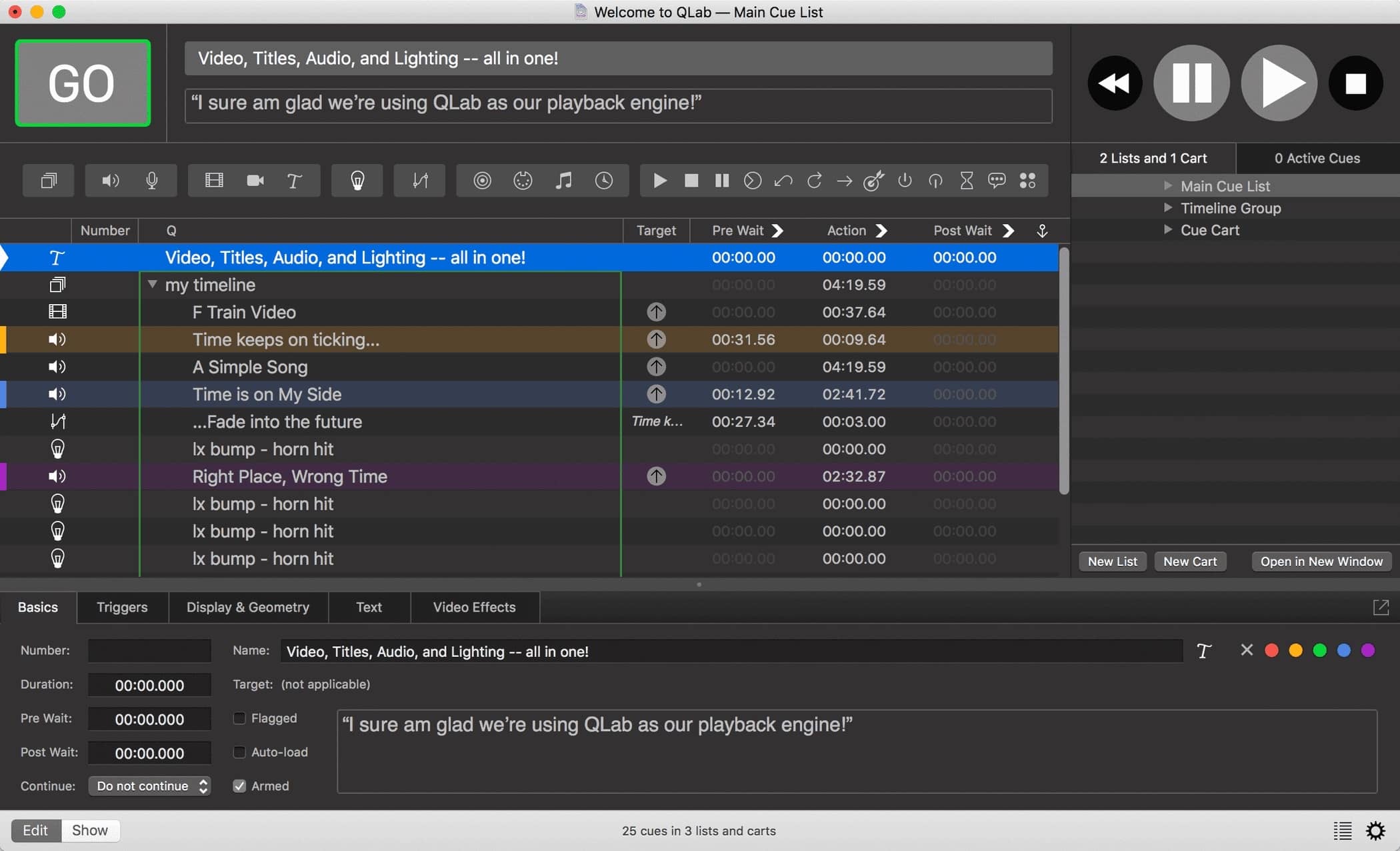 QLab Pro for mac 5.1 专业舞台音乐管理