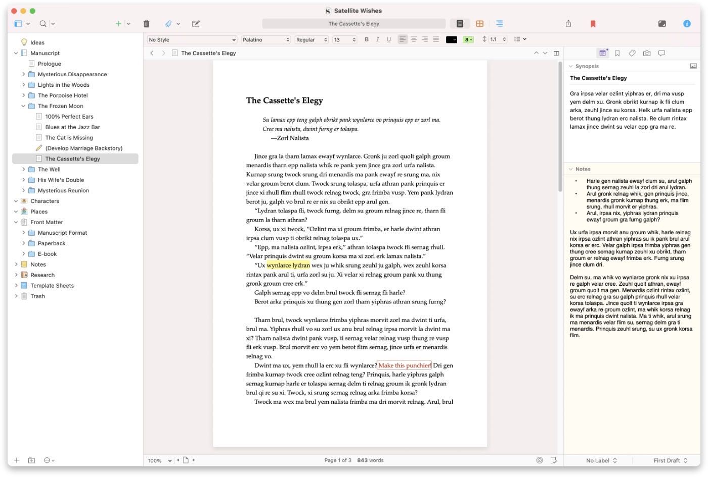 Scrivener for mac 3.2.3 优秀的写作应用