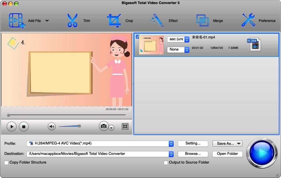 Total Video Converter for Mac 5.6.0 Mac视频格式转换器