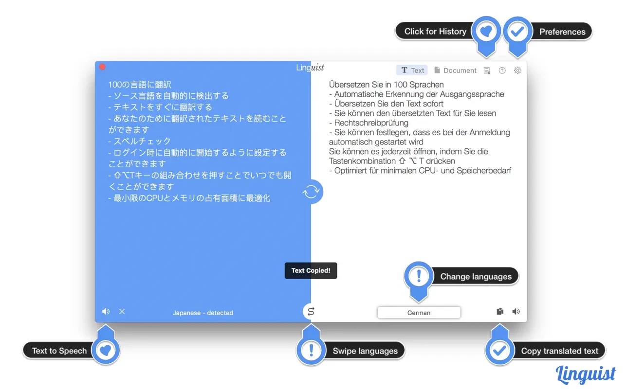 Linguist 2.9 最新免激活下载 macOS优秀翻译软件下载 支持M1