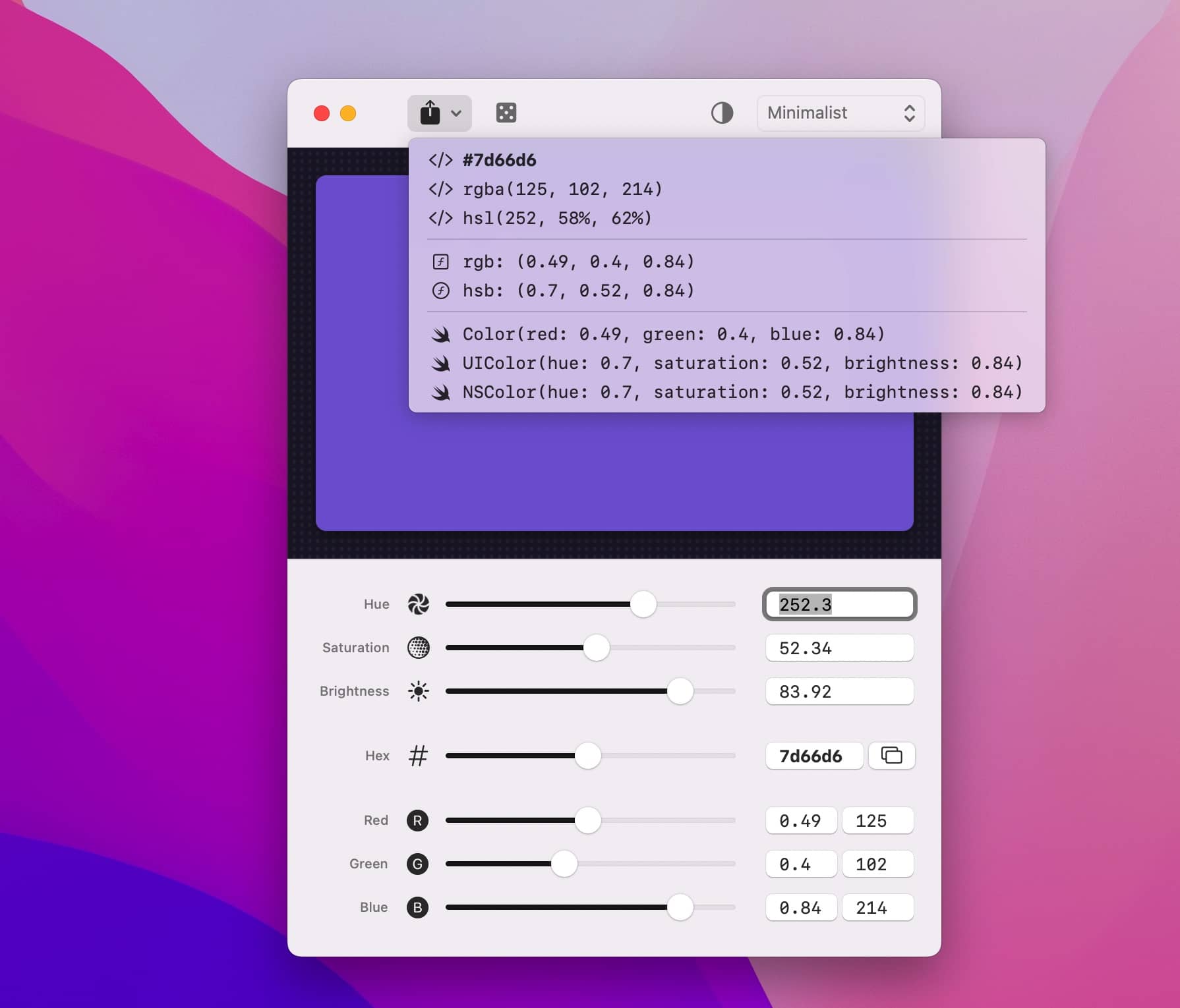 Color UI 2.3 macOS屏幕取色软件