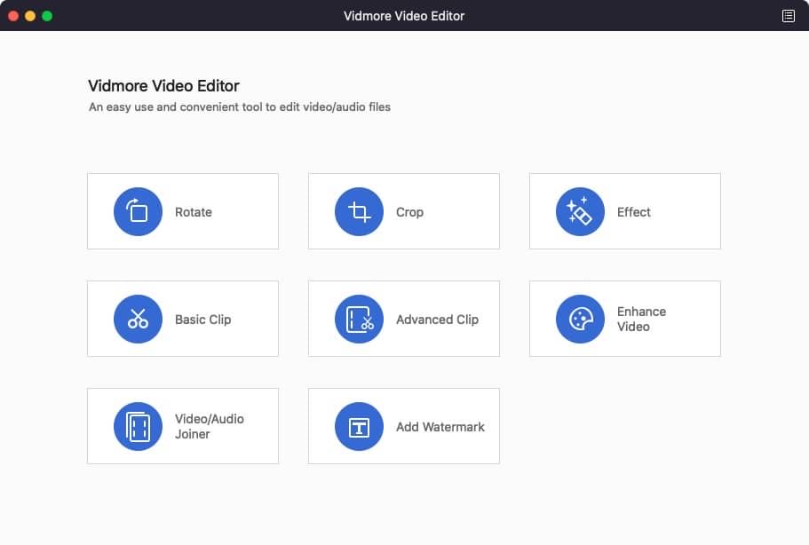 Vidmore Video Editor for mac 1.0.6.108138 精简的频剪辑软件