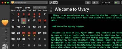 Myary 2.0.7 支持MarkDown的日记应用