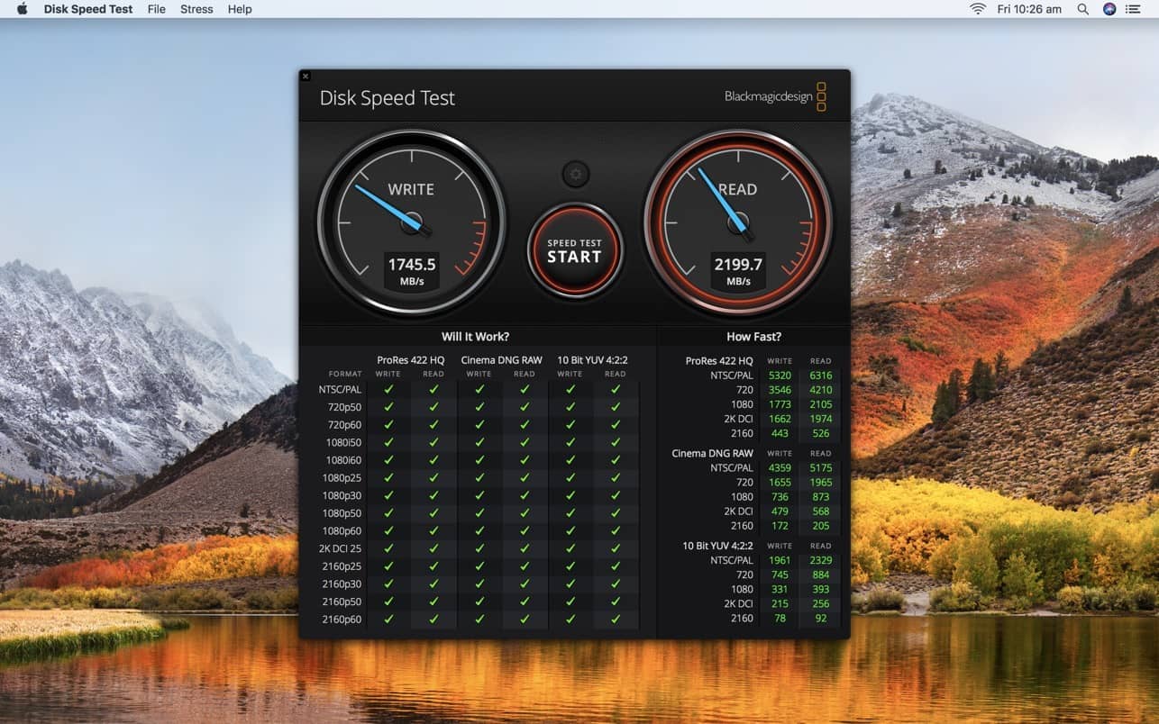 Disk Speed Test 3.2 mac版下载 mac硬盘读写速度测试