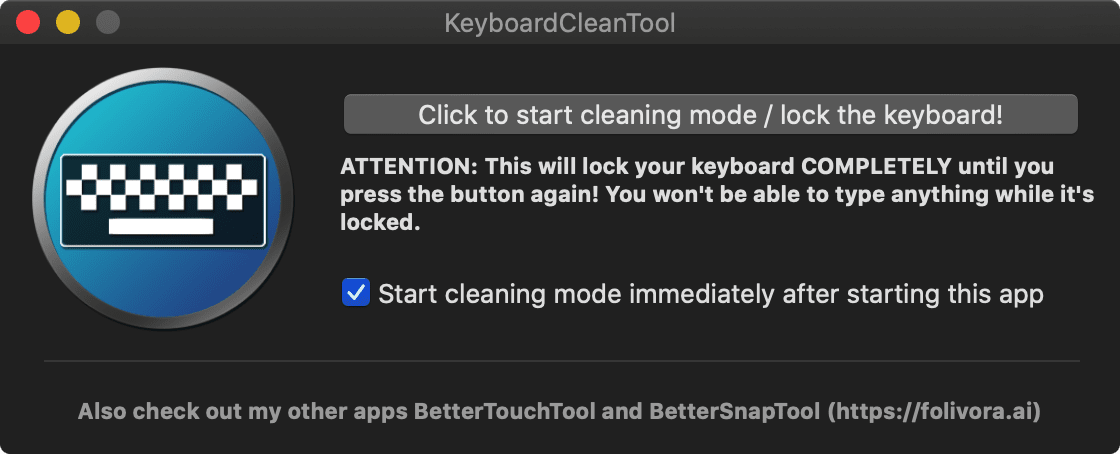 KeyboardCleanTool for mac 