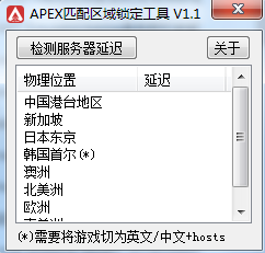 APEX匹配区域锁定工具