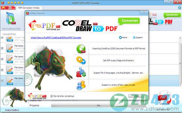 CorelDraw(CDR)转换成PDF转换器