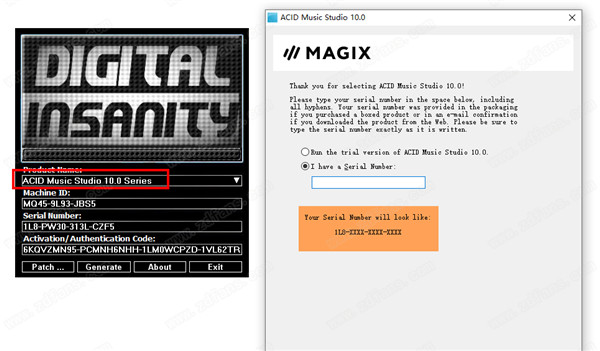 MAGIX ACID Music Studio 10破解版 v10.0.134下载(附注册机及破解文件)