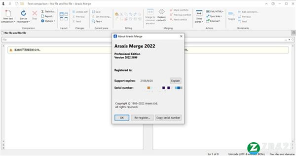 Araxis Merge 2022汉化版-Araxis Merge Pro 2022(文件对比工具)完美激活版下载 v2022.5696