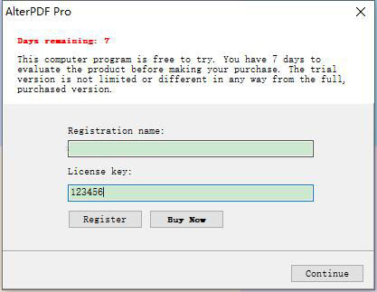 AlterPDF pro 5中文破解版下载 v5.0(附破解教程)