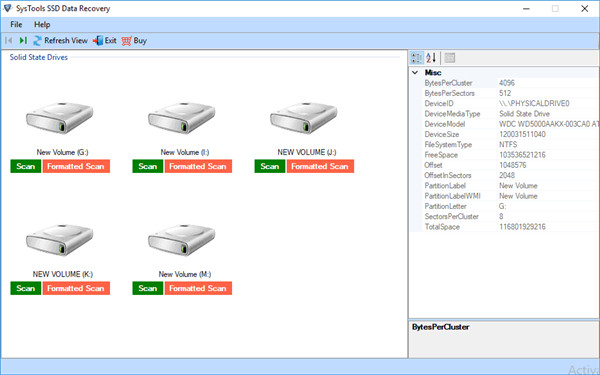 SysTools SSD Data Recovery破解版 v6.0下载