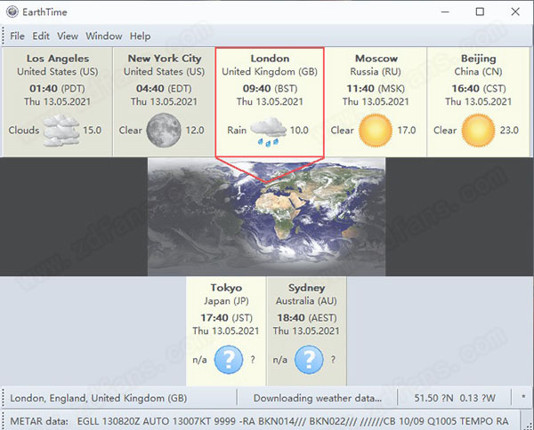 DeskSoft EarthTime中文破解版