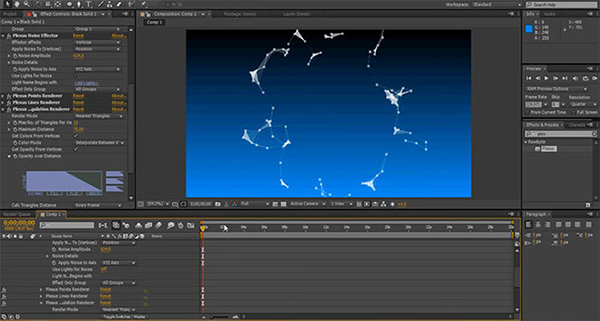 AE点线面三维粒子插件-Rowbyte Plexus免费版 v3.1.5下载
