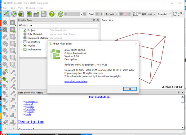 Altair EDEM 2021破解版下载 v2021.0(附安装教程+破解补丁)[百度网盘资源]