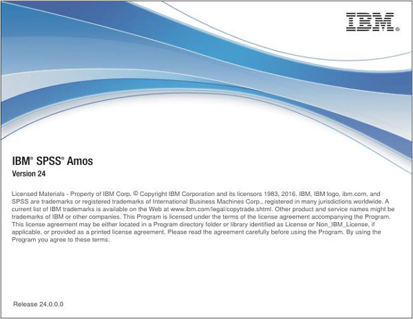 Amos 24破解版-IBM SPSS Amos 24中文版软件下载(附安装教程)