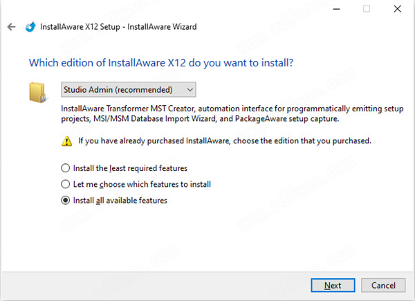 InstallAware Studio Admin X12破解版 v29.03.00.2020下载(附注册机)[百度网盘资源]