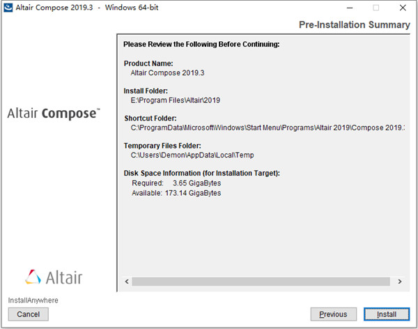 Altair Compose Pro 2019.3破解版 下载(附破解文件)[百度网盘资源]