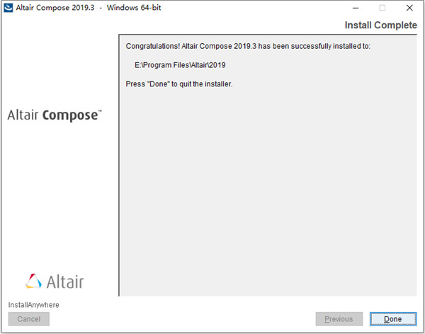 Altair Compose Pro 2019.3破解版 下载(附破解文件)[百度网盘资源]