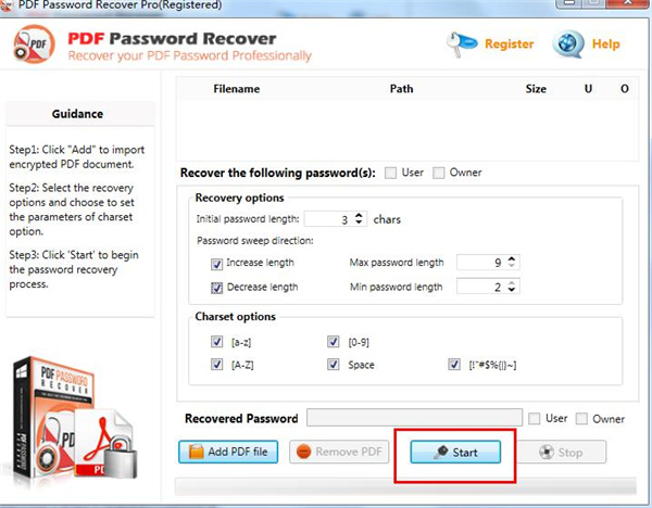 PDF Password Recovery Pro破解版下载 v3.2.1(附破解补丁和破解教程)