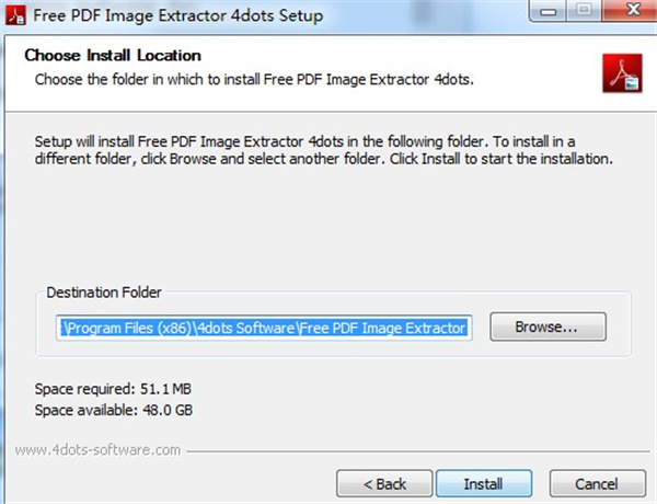 Free PDF Image Extractor 4dots(PDF图片提取软件)免费版下载 v2.5