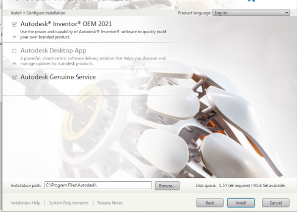 Autodesk Inventor OEM 2021中文破解版下载(附安装教程+破解补丁)[百度网盘资源]