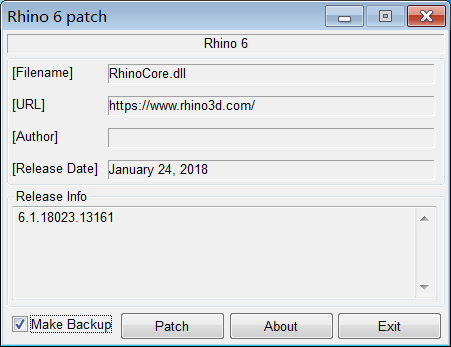 犀牛6.0注册机下载_Rhino6.0注册授权码 32位&64位下载