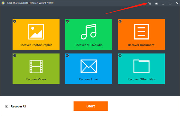 IUWEshare Any Data Recovery破解版 v7.9.9破解版(附破解教程)下载